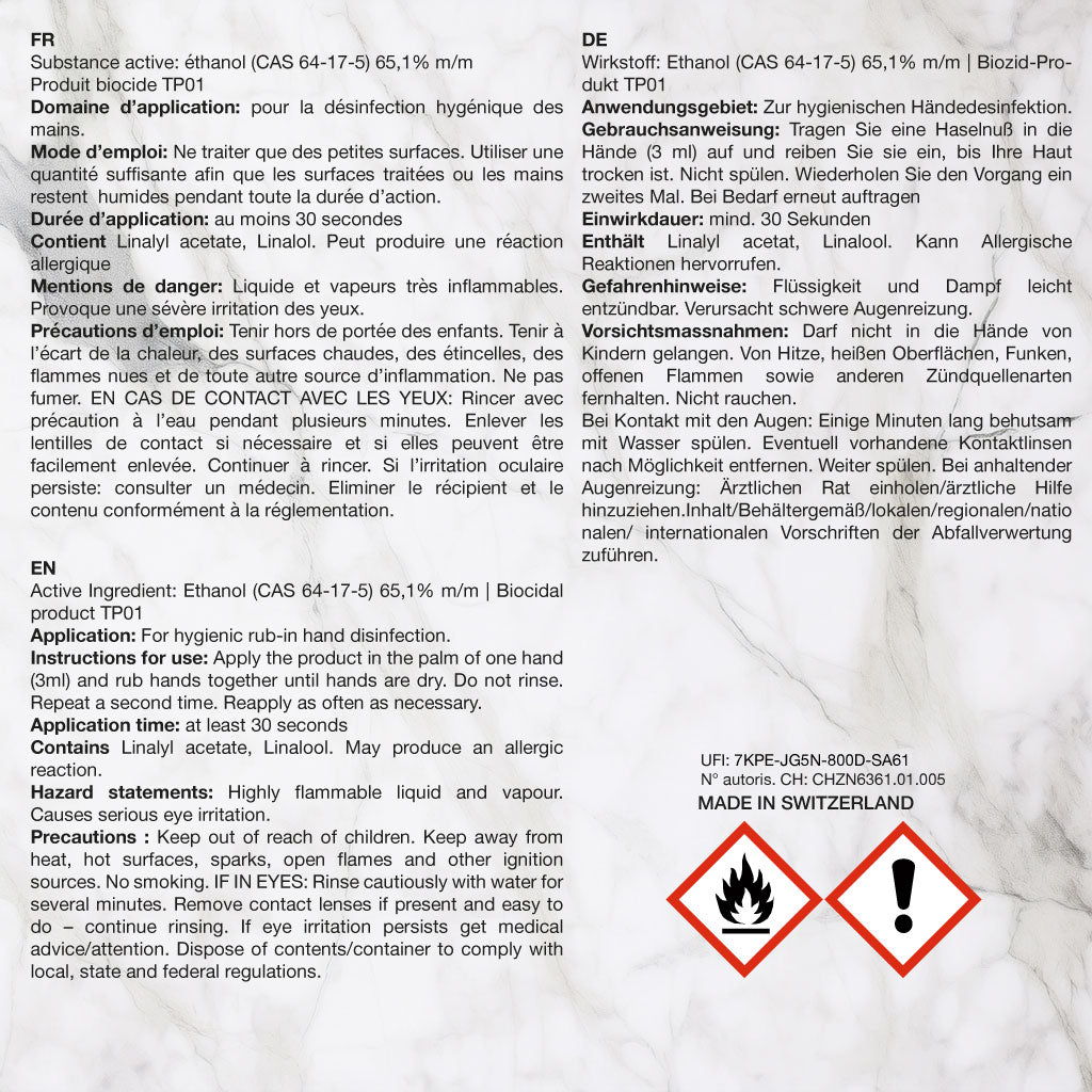 Oud-Scented Hydroalcoholic Gel 100ml | Mizensir